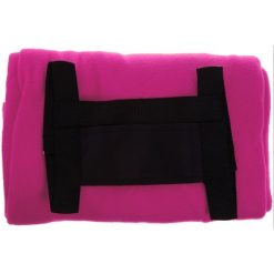 Koc piknikowy z nadrukiem Twojego logo, materiał: polar, kolor: różowy