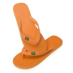 Klapki z nadrukiem Twojego logo, materiał: pvc, eva, kolor: pomarańczowy