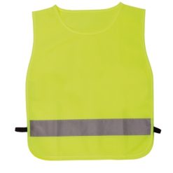 Kamizelka, rozmiar dziecięcy z nadrukiem Twojego logo, materiał: poliester, kolor: żółty