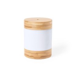 Nawilżacz powietrza z nadrukiem Twojego logo, materiał: bambus, pc, kolor: jasnobrązowy