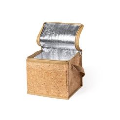 Korkowa torba termoizolacyjna z nadrukiem Twojego logo, materiał: aluminium, korek, kolor: brązowy