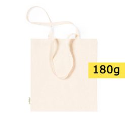 Torba z bawełny organicznej na zakupy z nadrukiem Twojego logo, materiał: bawełna, kolor: neutralny
