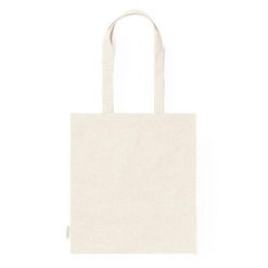 Torba z bawełny z recyklingu na zakupy z nadrukiem Twojego logo, materiał: bawełna, kolor: neutralny