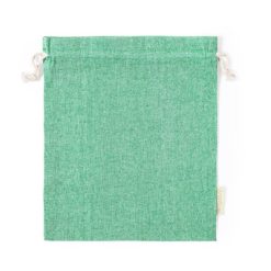 Duży worek z bawełny z recyklingu z nadrukiem Twojego logo, materiał: bawełna, kolor: zielony