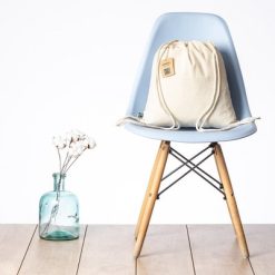 Bawełniany worek ze sznurkiem z nadrukiem Twojego logo, materiał: bawełna, kolor: neutralny