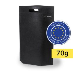 Torba na zakupy z nadrukiem Twojego logo, materiał: non-woven, kolor: czarny