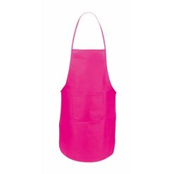 Fartuch kuchenny z nadrukiem Twojego logo, materiał: non-woven, kolor: różowy