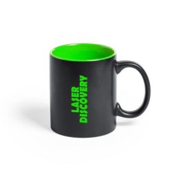 Kubek ceramiczny 350 ml z nadrukiem Twojego logo, materiał: ceramika, kolor: zielony