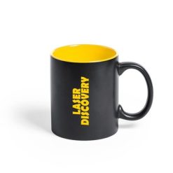 Kubek ceramiczny 350 ml z nadrukiem Twojego logo, materiał: ceramika, kolor: żółty