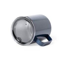 Kubek termiczny 420 ml z nadrukiem Twojego logo, materiał: stal nierdzewna, stal, kolor: granatowy