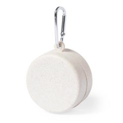 Składany kubek podróżny 220 ml z karabińczykiem z nadrukiem Twojego logo, materiał: pp, kolor: neutralny