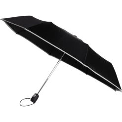 Wiatroodporny parasol automatyczny, składany z nadrukiem Twojego logo, materiał: metal, pongee, kolor: szary
