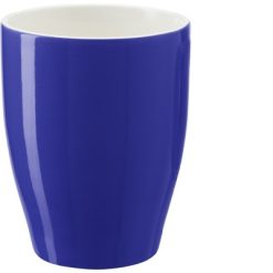 Kubek porcelanowy 350 ml z nadrukiem Twojego logo, materiał: ceramika, kolor: granatowy