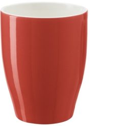 Kubek porcelanowy 350 ml z nadrukiem Twojego logo, materiał: ceramika, kolor: czerwony