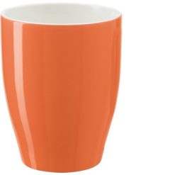 Kubek porcelanowy 350 ml z nadrukiem Twojego logo, materiał: ceramika, kolor: pomarańczowy