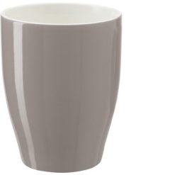 Kubek porcelanowy 350 ml z nadrukiem Twojego logo, materiał: ceramika, kolor: szary