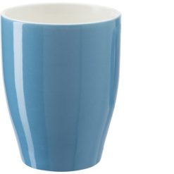 Kubek porcelanowy 350 ml z nadrukiem Twojego logo, materiał: ceramika, kolor: błękitny