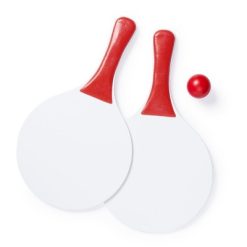 Gra zręcznościowa, tenis z nadrukiem Twojego logo, materiał: drewno, kolor: czerwony