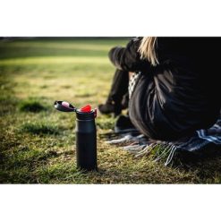 Kubek termiczny 550 ml Air Gifts | Angela z nadrukiem Twojego logo, materiał: plastik, stal nierdzewna, stal, kolor: czerwony