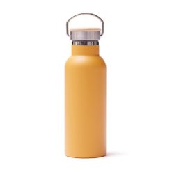 Butelka termiczna 500 ml VINGA Miles z nadrukiem Twojego logo, materiał: stal nierdzewna, stal, kolor: żółty