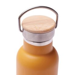 Butelka termiczna 500 ml VINGA Miles z nadrukiem Twojego logo, materiał: stal nierdzewna, stal, kolor: żółty