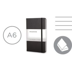 MOLESKINE Notatnik ok. A6 z nadrukiem Twojego logo, materiał: karton, papier, pp, kolor: czarny