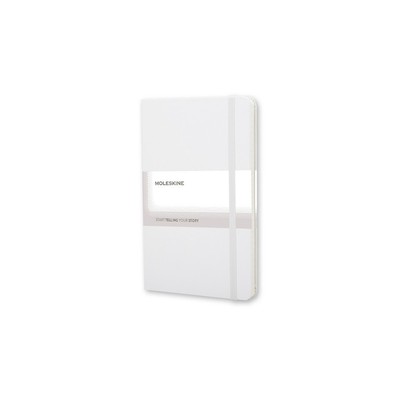 MOLESKINE Notatnik ok. A5 z nadrukiem Twojego logo, materiał: karton, papier, pp, kolor: biały MOLESKINE Notatnik ok. A5 z nadrukiem Twojego logo, materiał: karton, papier, pp, kolor: biały