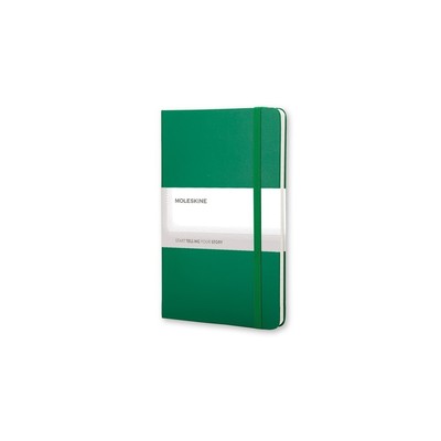 MOLESKINE Notatnik ok. A5 z nadrukiem Twojego logo, materiał: karton, papier, pp, kolor: zielony MOLESKINE Notatnik ok. A5 z nadrukiem Twojego logo, materiał: karton, papier, pp, kolor: zielony