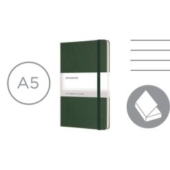 MOLESKINE Notatnik ok. A5 z nadrukiem Twojego logo, materiał: karton, papier, pp, kolor: khaki
