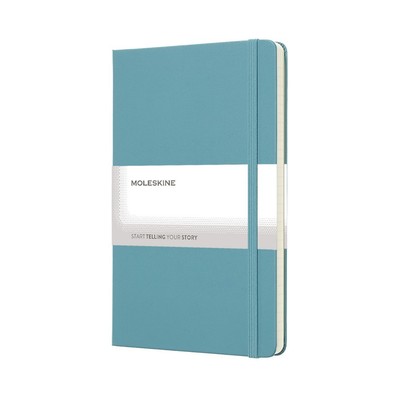 MOLESKINE Notatnik ok. A5 z nadrukiem Twojego logo, materiał: karton, papier, pp, kolor: turkusowy MOLESKINE Notatnik ok. A5 z nadrukiem Twojego logo, materiał: karton, papier, pp, kolor: turkusowy