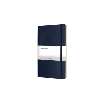 MOLESKINE Notatnik ok. A5 z nadrukiem Twojego logo, materiał: pu, papier, kolor: ciemnoniebieski MOLESKINE Notatnik ok. A5 z nadrukiem Twojego logo, materiał: pu, papier, kolor: ciemnoniebieski