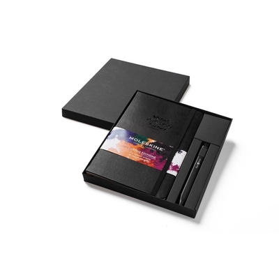 Pudełko podarunkowe MOLESKINE z nadrukiem Twojego logo, materiał: karton, kolor: czarny Pudełko podarunkowe MOLESKINE z nadrukiem Twojego logo, materiał: karton, kolor: czarny