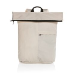 Składany plecak Dillon AWARE™ RPET z nadrukiem Twojego logo, materiał: rpet, kolor: biały