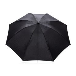 Automatyczny parasol 23" Swiss Peak AWARE™ z nadrukiem Twojego logo, materiał: włókno szklane, rpet, kolor: czarny