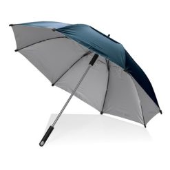 Parasol sztormowy 27" Hurricane AWARE™ z nadrukiem Twojego logo, materiał: aluminium, rpet, kolor: niebieski