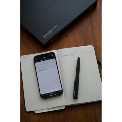 Smart Writing Set 3 MOLESKINE z nadrukiem Twojego logo, materiał: papier, pp, kolor: czarny Smart Writing Set 3 MOLESKINE z nadrukiem Twojego logo, materiał: papier, pp, kolor: czarny