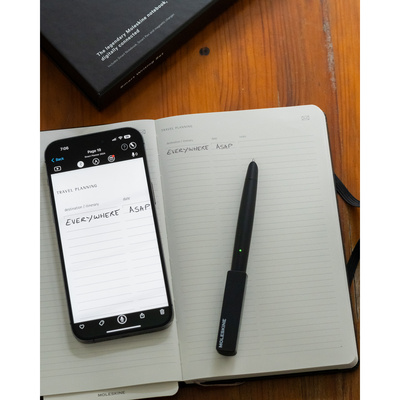 Smart Writing Set 3 MOLESKINE z nadrukiem Twojego logo, materiał: papier, pp, kolor: czarny Smart Writing Set 3 MOLESKINE z nadrukiem Twojego logo, materiał: papier, pp, kolor: czarny