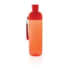 Butelka sportowa 600 ml, RPET z nadrukiem Twojego logo, materiał: rpet, kolor: czerwony