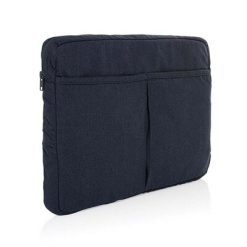 Pokrowiec na laptopa 15,6" Laluka AWARE™ z nadrukiem Twojego logo, materiał: bawełna, kolor: niebieski