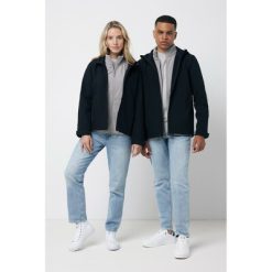 Męska kurtka softshell Iqoniq Makalu AWARE™ z nadrukiem Twojego logo, materiał: poliester, spandex, kolor: czarny