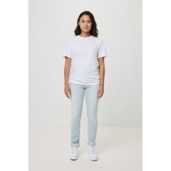 Koszulka z bawełny z recyklingu Iqoniq Bryce z nadrukiem Twojego logo, materiał: bawełna, kolor: biały