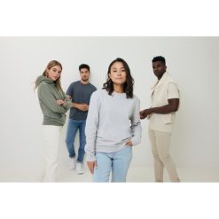 Koszulka z niebarwionej bawełny z recyklingu Iqoniq Manuel z nadrukiem Twojego logo, materiał: bawełna, kolor: szary