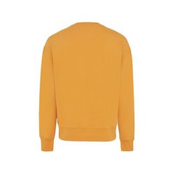 Luźna bluza z bawełny z recyklingu Iqoniq Kruger z nadrukiem Twojego logo, materiał: bawełna, kolor: pomarańczowy