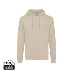 Bluza z kapturem z bawełny z recyklingu Iqoniq Jasper z nadrukiem Twojego logo, materiał: bawełna, kolor: beżowy