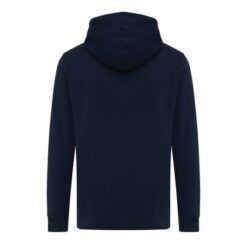 Lekka bluza z kapturem Iqoniq Rila, bawełna z recyklingu z nadrukiem Twojego logo, materiał: bawełna, kolor: niebieski