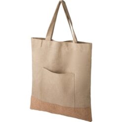 Torba na zakupy RPET z nadrukiem Twojego logo, materiał: korek, rpet, kolor: khaki