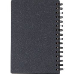 Notatnik ok. A5 z nadrukiem Twojego logo, materiał: metal, papier, kolor: czarny