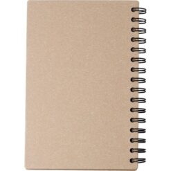 Notatnik ok. A5 z nadrukiem Twojego logo, materiał: metal, papier, kolor: brązowy