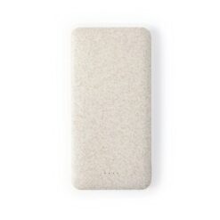 Power bank 20000 mAh ze słomy pszenicznej z nadrukiem Twojego logo, materiał: plastik, słoma pszeniczna, kolor: neutralny
