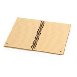 Notatnik ok. A5 z papieru z trawy z nadrukiem Twojego logo, materiał: papier, kolor: neutralny